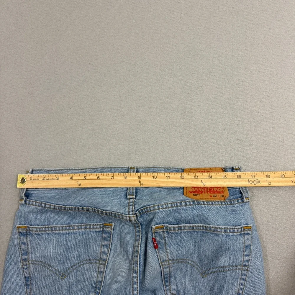 Levis 501xx Jeans Men's 32x30 Blue Straight Fit Button Fly Western Original Fit